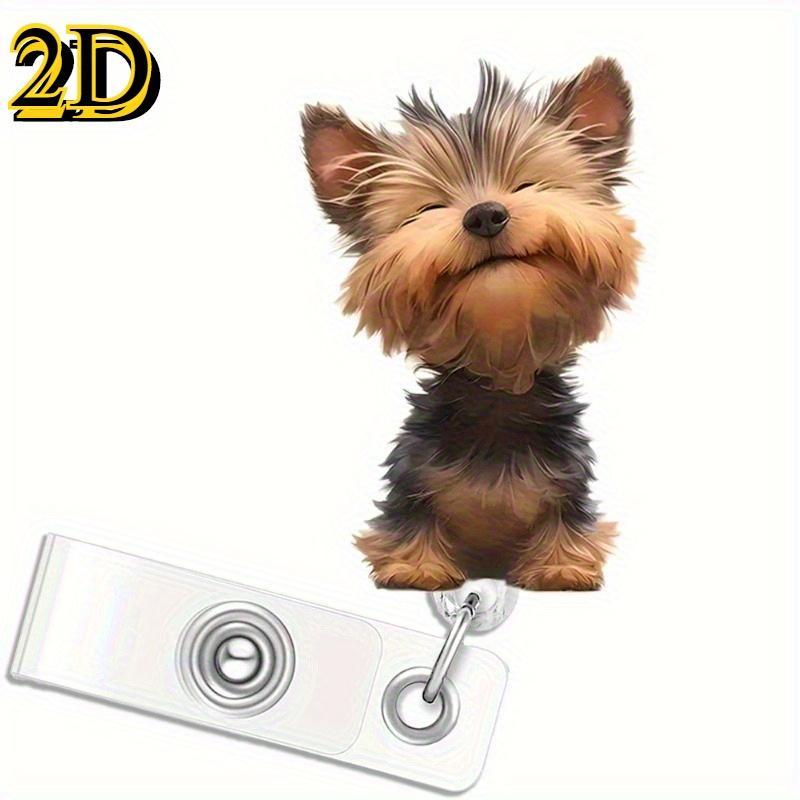 Fun Shape Badge Clip for medical, office, and education professionals. A great gift for dog lovers.
