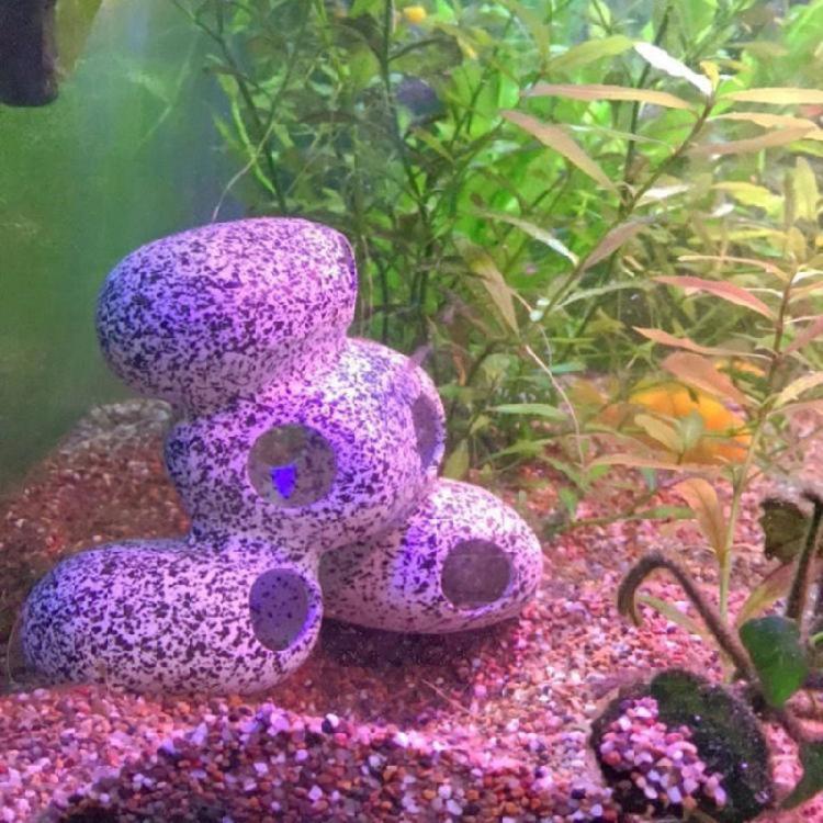 Aquarium Resin Rock Cave Decoration Hideout for Hermit Crabs Shrimp Guppy