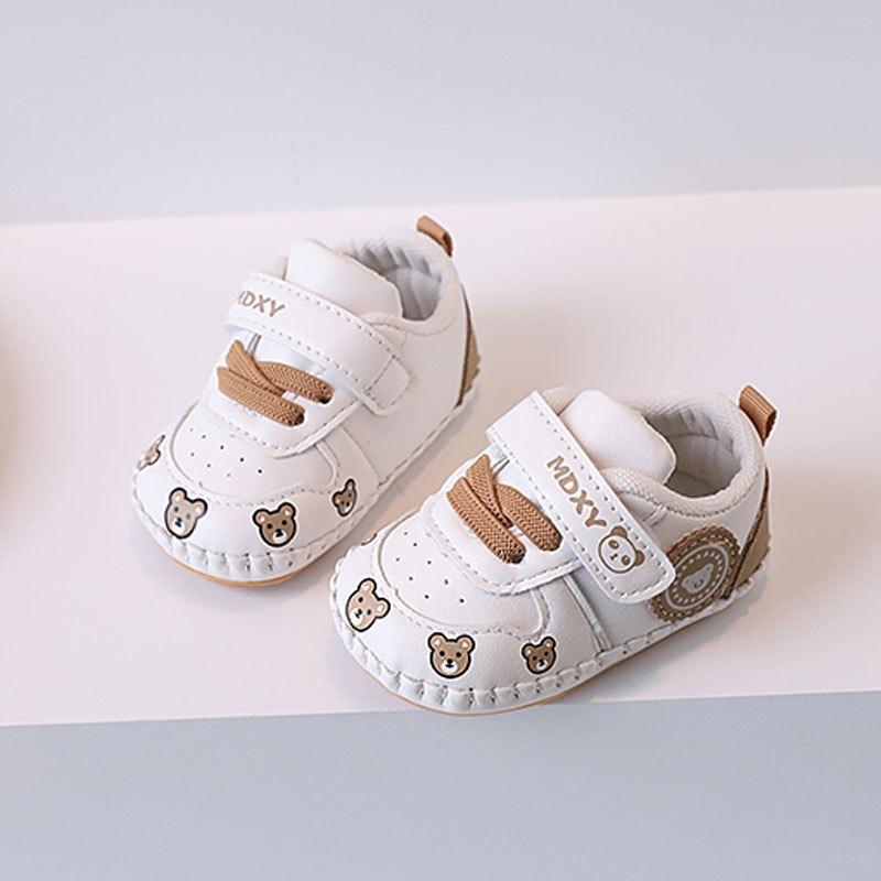 Chaussures pour bébé Printemps/Automne (0-18 mois) - Premiers Pas Antidérapants Semelle Souple Dessin Animé pour Bébés Unisexe