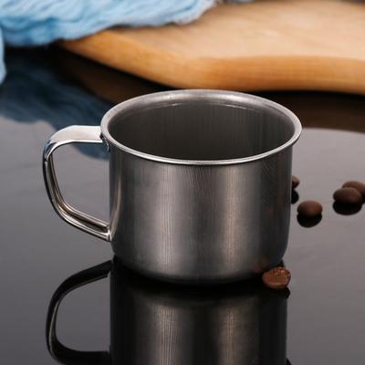 200ml Nerezový hrnek Přenosný Venkovní Cestovní Hrneček na Kávu Čaj Kempingový Hrneček Mini Kovový Hrneček Kuchyňský Hrneček na Mléko