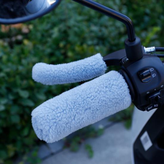 4Pcs/Set Bar Grips Cover Furry Ergonomic Design Cycle Accessory Motorcycle Handle Bar Grips