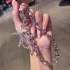 Boutique, Crystal Phone Chain, Ins Style, Luxury, Ladies, Wrist Pendant, Short Style, Phone Case Pendant, Beaded Chain