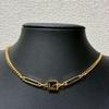 Used GIVENCHY 76cm Long Necklace G Logo Gold 1979