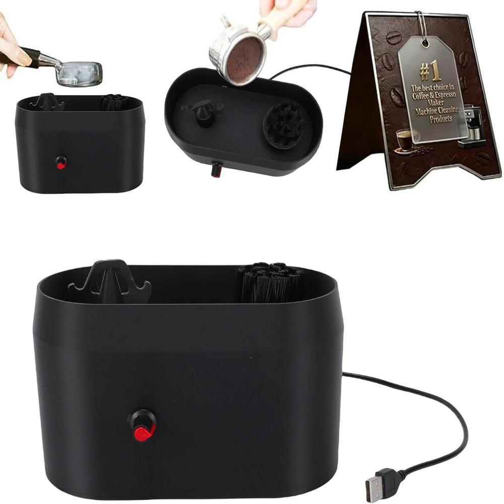 Spill Proof Portafilter Cleaner USB Powered Portafilter Cleaning Kit For Semi Automatic Machines