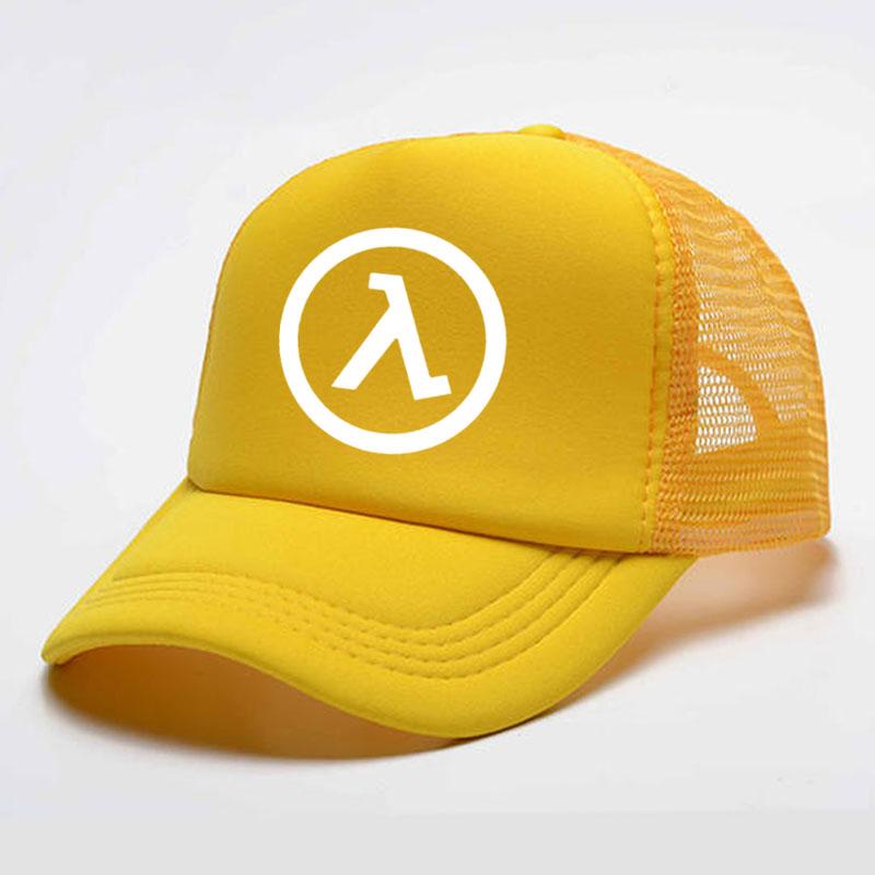 Fashion Casual Half Life Game Logo Print Baseball Caps Unisex Women Parentchild Hats Mesh Visor Outdoor Sun Hat Adjustable Caps