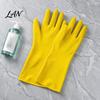 Heavy Duty PVC Gloves for Cleaning 2PCS Household Gloves, Reusable Waterproof Thickened Work Extended Flexible Food Preparation Wristband Multi