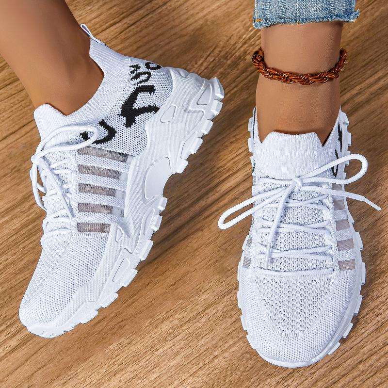 Spring and Summer Fashion Women's Shoes Mesh Breathable Sports Shoes Vintage Sneakers