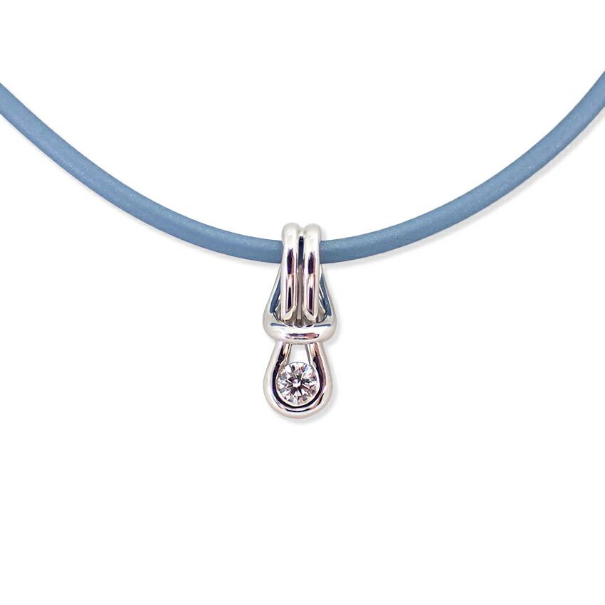 [Used] K18/Rubber Diamond/0.16ct Pendant/Necklace/g524-21