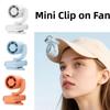 Small Cooling Fan Portable Mini Clip On Fan Versatile Hat Clip Fan Backpacking