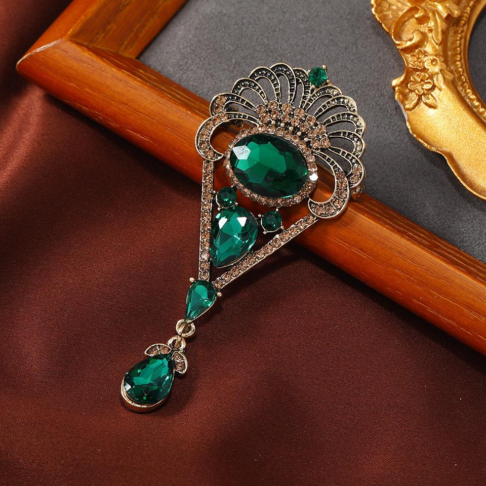 

Винтажная барочная подвеска-капля воды брошь темпераментный суд горный хрусталь жакет булавка аксессуары