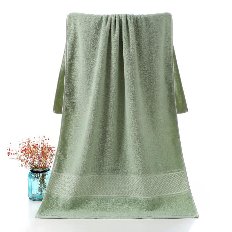 

All Cotton Bath Towel Gift Set - Perfect for Cross-Border Export 33x73 cm зелений