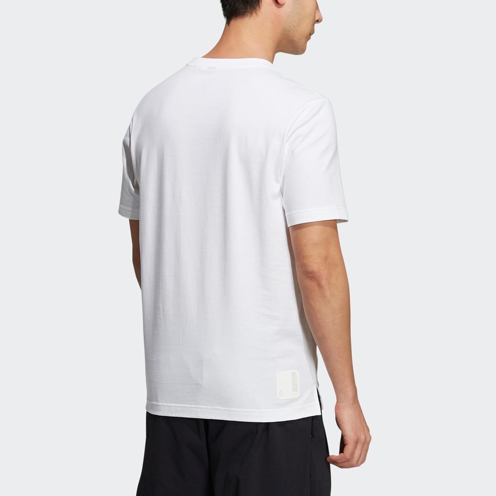 Adidas Story Tee Martial Arts Print Sport Round Neck Short Sleeve T-Shirt Men Tops White H39333