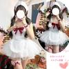 AOTYP Maid Costume Includes Lace Cute Lolita Mini and Short Perfect for or Maid Alice Size 10-Piece Set, Apron, Headband, Skirt, Pants. Anime, Idol,