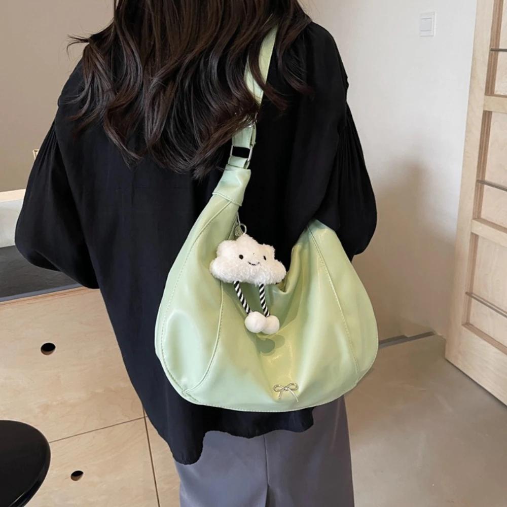 Luxusní dámská taška přes rameno PU kůže Crossbody taška Velkokapacitní batoh pod paži Dodává se s malou panenkou Dámské kabelky