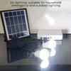 5v Solar Generator Storage Charger 2 USB Charger 3 LED Solar Light Bulbs