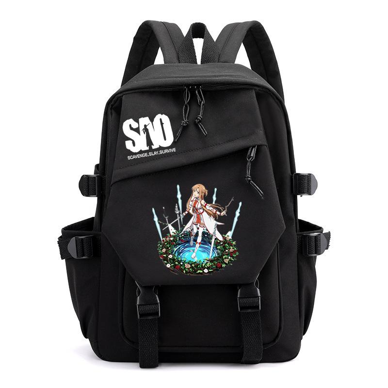 

Анимационный рюкзак, универсальный для мужчин и женщин, с японским трендовым периферийным принтом, студенческий школьный рюкзак, в стиле колледжа, большой вместимости No specification