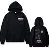 European Size Oversized Hoodie with Gold Rap Pattern