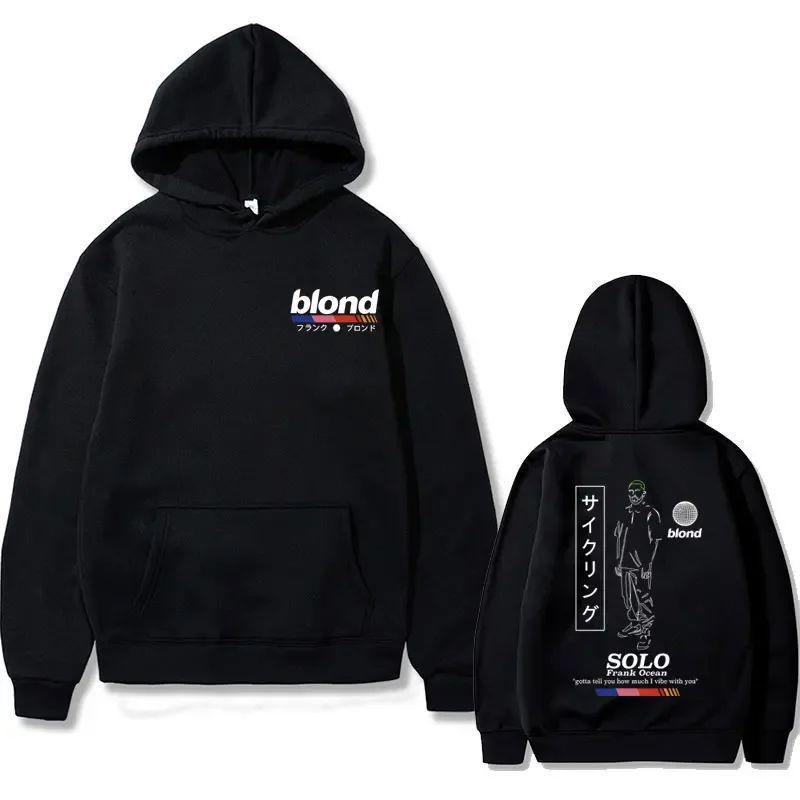 European Size Oversized Hoodie with Gold Rap Pattern