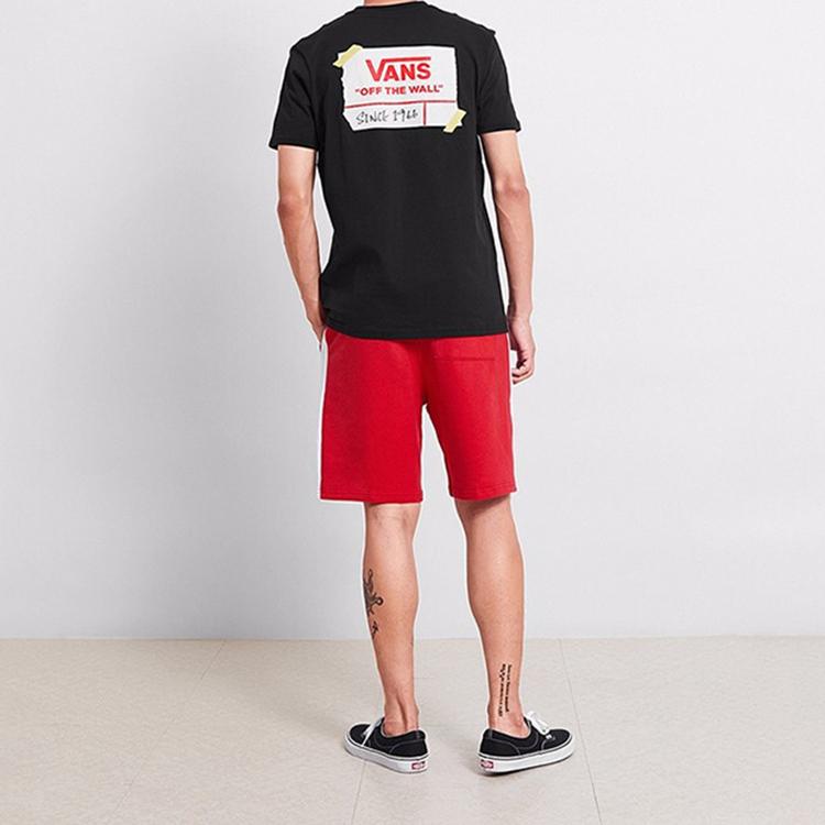 Vans DIY Drop Short Sleeve Cotton T-Shirt Men Tops Black VN0A3ZN5BLK