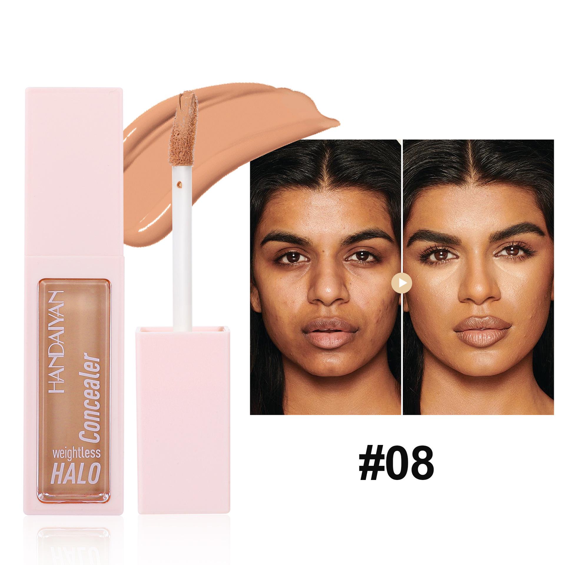 

Handaiyan 8-Color Long-Lasting Concealer Stick: Invisible Pores, No Caking, Acne Scar Coverage, Liquid Formula 10 ml