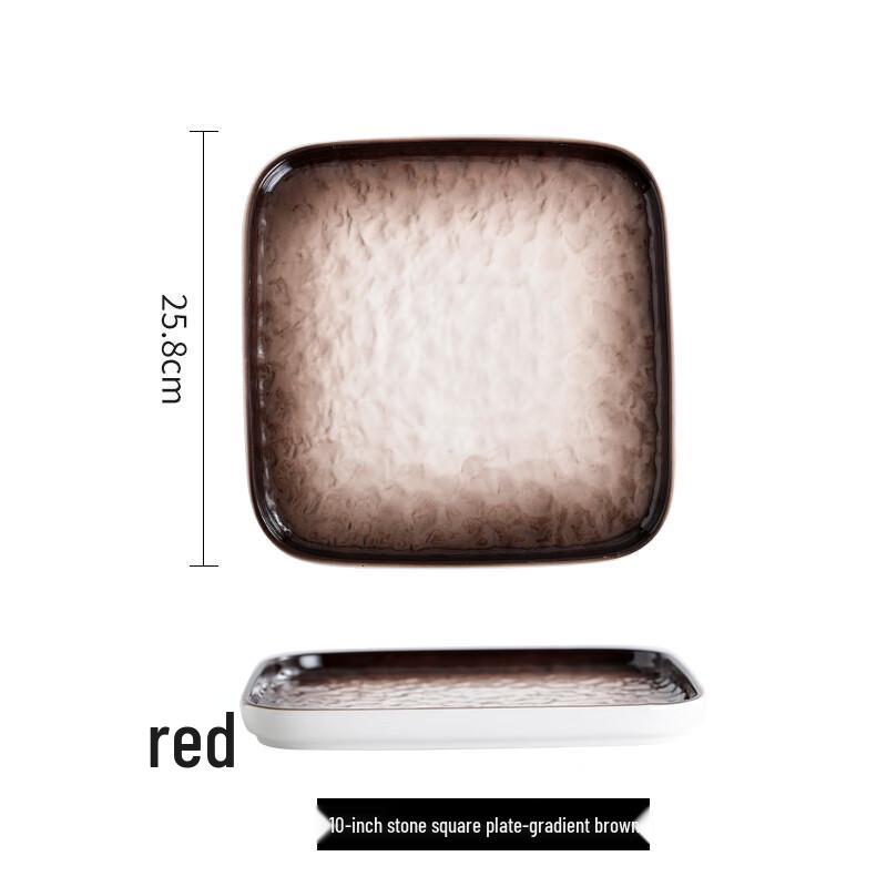 Nordic Style Ceramic Square Dinner Plate