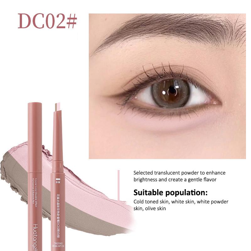 

Waterproof Natural Dual-Color Lying Silkworm Pencil Under-Eye Highlighter Shadow Pen Contour 2-In-1 Eye Makeup Cosmetics
