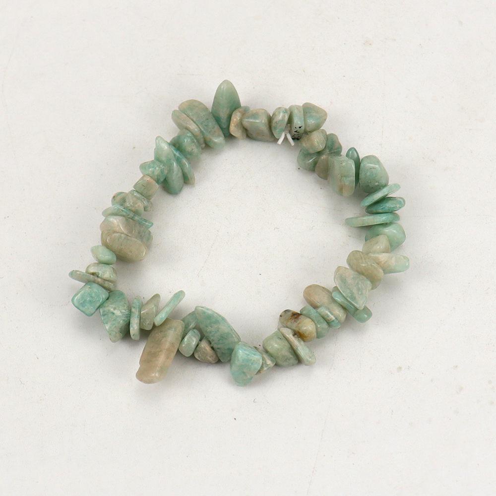 Handmade Beaded Natural Crystal Crushed Stone Bracelet B54