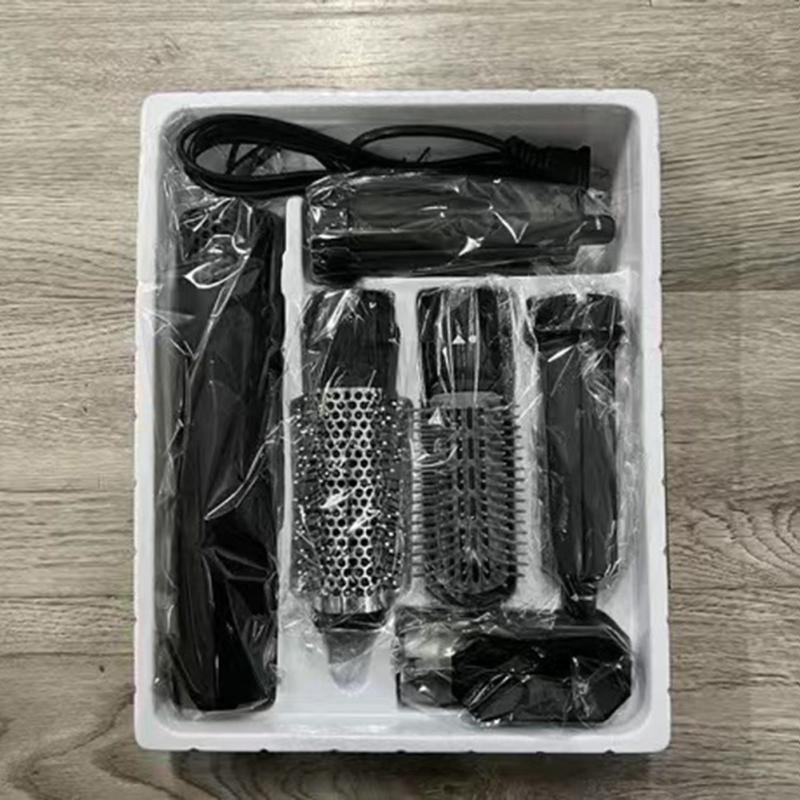 Sèche-cheveux 5 en 1, ensemble de peignes chauds, fer à friser automatique, outil de coiffure multifonctionnel