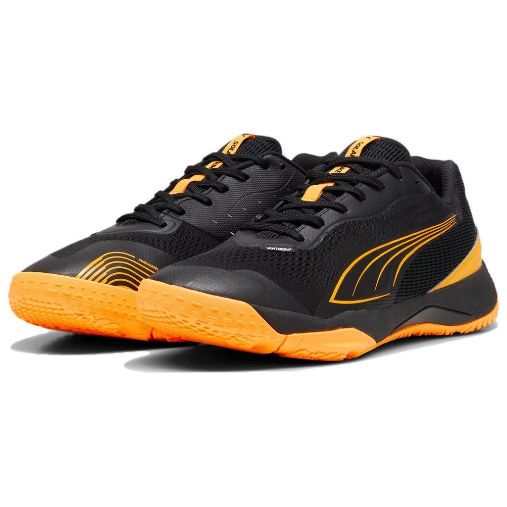 Puma Solarstrike III Stable Comfortable Casual Wear Durable Breathable Low-Top Training Shoes Unisex sneaker Black Yellow 107849-01