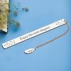Durable Stainless Steel Bookmark with Custom Engraving, Page Holder for Books E-Readers, Great Reader Graduation Gift