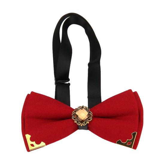 Bow Tie Adjustable Fit Shiny Rhinestone Design Men Bow Tie Weddings Groomsmen Business Formal Occasions Party Accessories