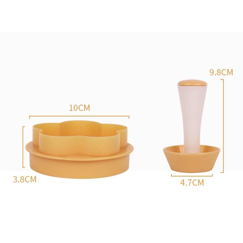 Flower Shape Pastry Dough Tamper Tart Kit Shell Mold Tart Cutter Dough Cookie Biscuit Cutter Set DIY Cupcake Biscuit Baking Mold