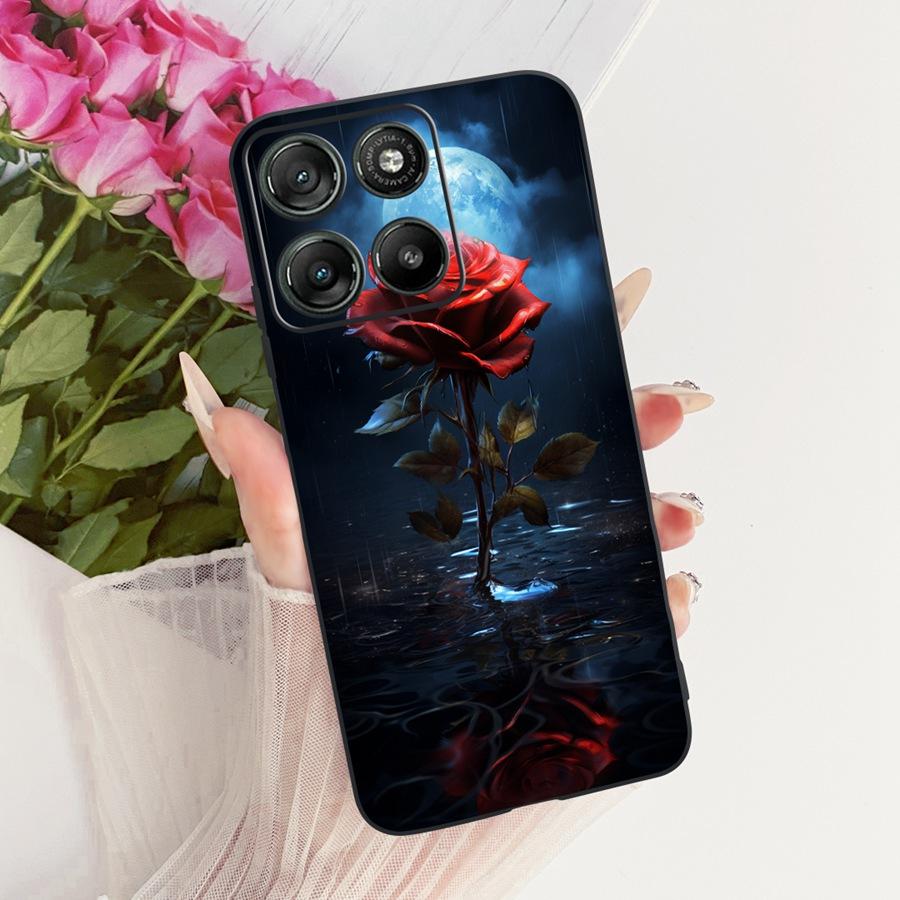 Hülle für Motorola Moto G67 Power Ästhetische Cartoons Weiche Silikon Handyhülle Rückabdeckung für MotoG57 Power G 67 Power TPU Hülle