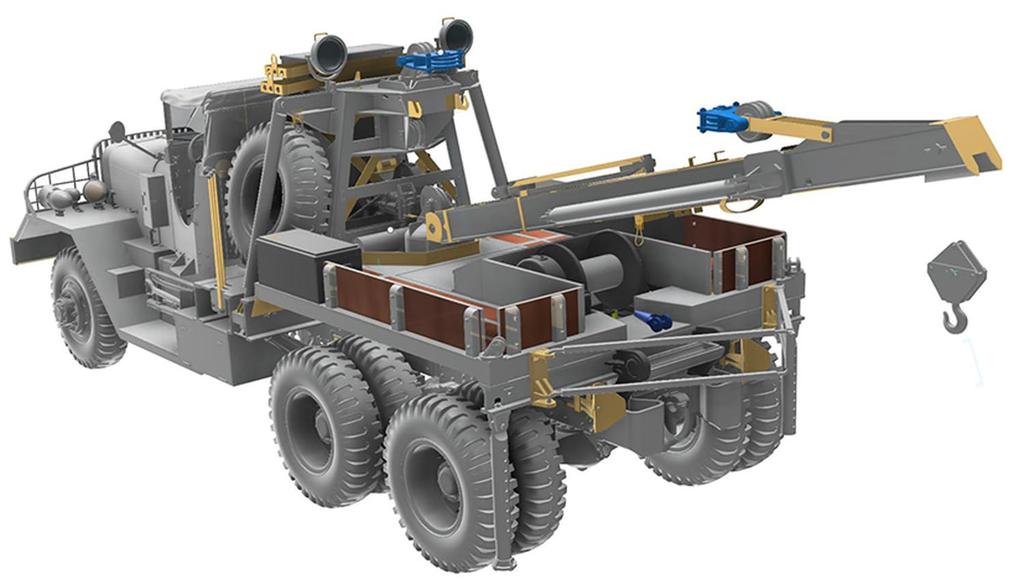 Thunder Models Escala 1/35 Caminhão de Reboque Pesado Americano Ward LaFrance M1A1, Teto Aberto, 1943, Kit de Modelo de Plástico TB35014 (Veículo militar)