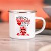 Bride Bridegroom Creative Enamel Coffee Mugs Marry Party Wine Beer Drink Juice Cocoa Cups Lovers Milk Water Mug Valentines Gifts