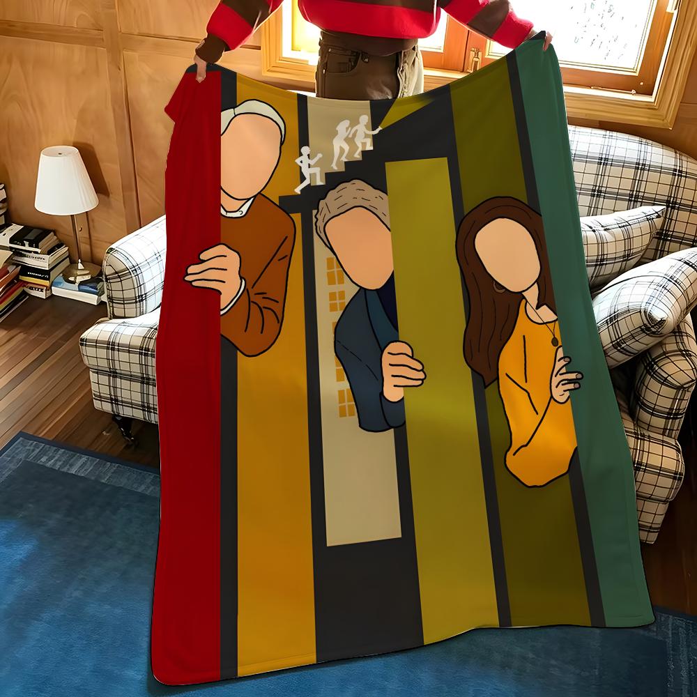 Drama O-Only Murders In the B-Building Throw Flannel Cozy Print Blanket, Portable, Durable Machine Washable Cute Cool