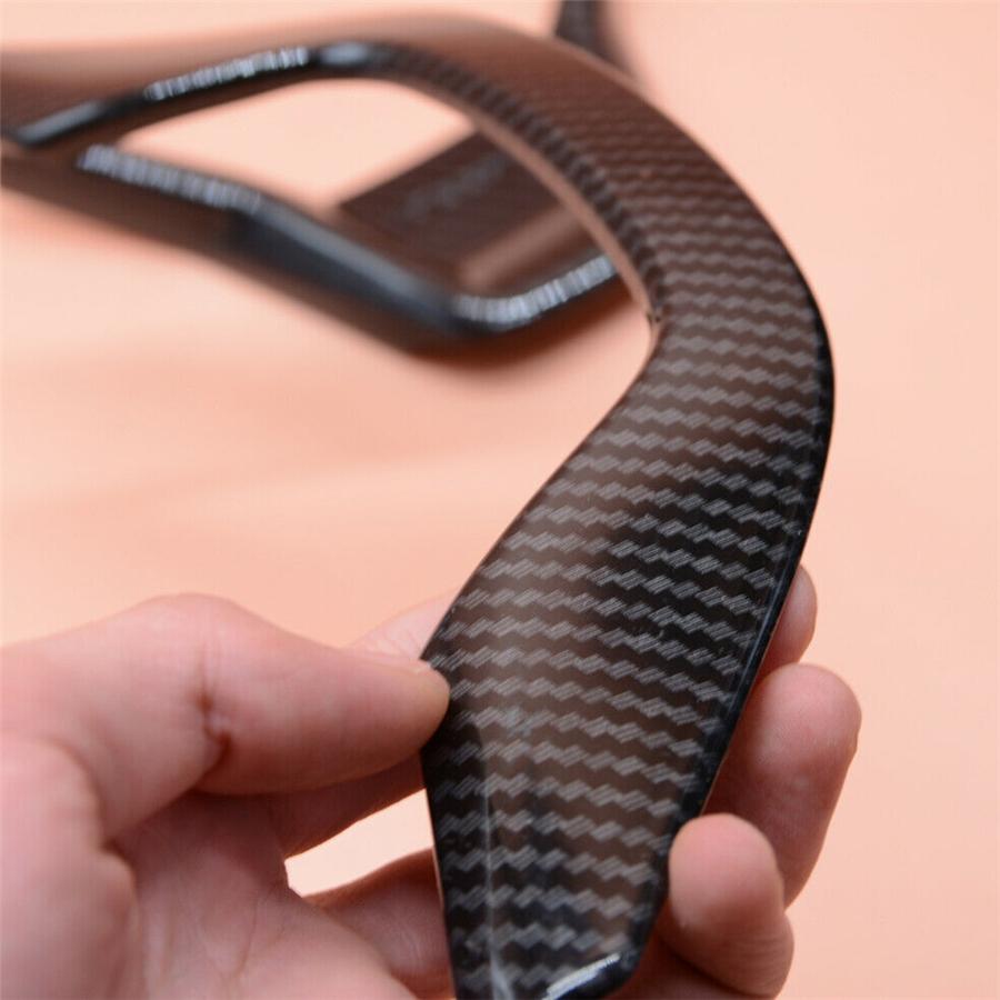 2× Carbon Fiber Style Steering Wheel Frame Cover Trim For Honda Accord 2018 2019