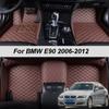 Covorașe de podea din piele personalizată pentru BMW Seria 3 E90 2006 2007 2008 2009 2010 2011 2012 Covoare Covoare Tampoane pentru picioare
