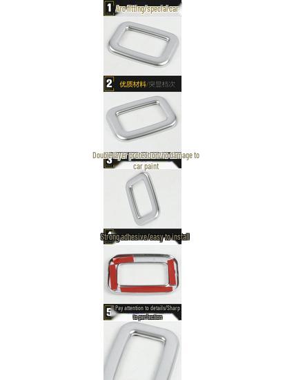 U-Shaped Bright Ring for 16 Discovery Sport Steering Wheel & Dashboard