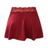 Ladies Erotic Lingerie Sexy Casual Solid Color Lace Stitching Skirt