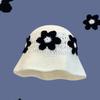2023 Autumn New Crochet Korean Handmade Bucket Hat Women Weaving Knitted Hat Y2k Fashion Flowers Autumn Winter Beanies Basin Cap