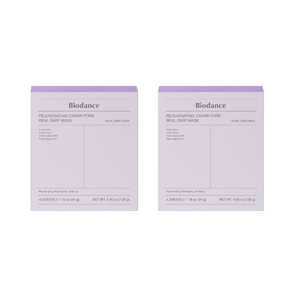 Biodance Rejuvenating Caviar PDRN Real Deep Mask 4sheets 4.79oz(136g)