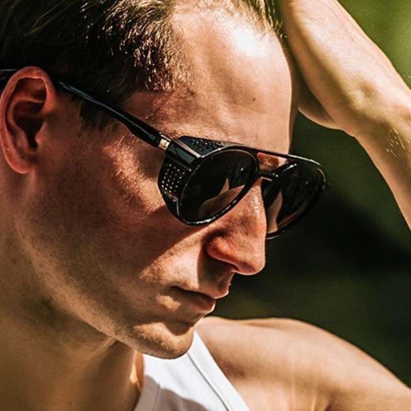 New Men'S Round Sunglasses Retro Steampunk Fashion Sun Glasses Outdoor Men And Women Driving Anti Glare Eyewear Uv400 Glasses