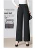 2025 High-Waisted Wide-Leg Pants for Middle-Aged Women, Casual Slimming Trousers for Mothers (Autumn/Winter)