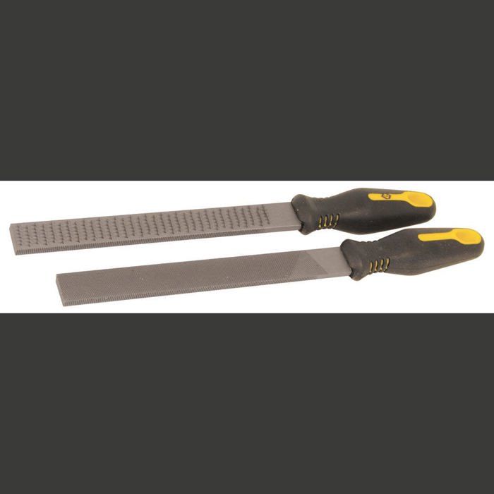 Set lime et râpe - C.K - T0106 08 - 8 pièces - Acier spécial cannelé - Poignée ergonomique