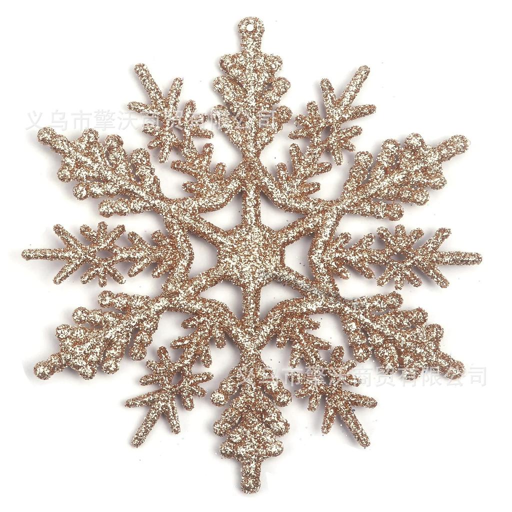 6/12pcs Simulation Snowflakes Christmas Tree Hanging Ornament Christmas Fake Snowflakes Winter Party Navidad New Year Decoration