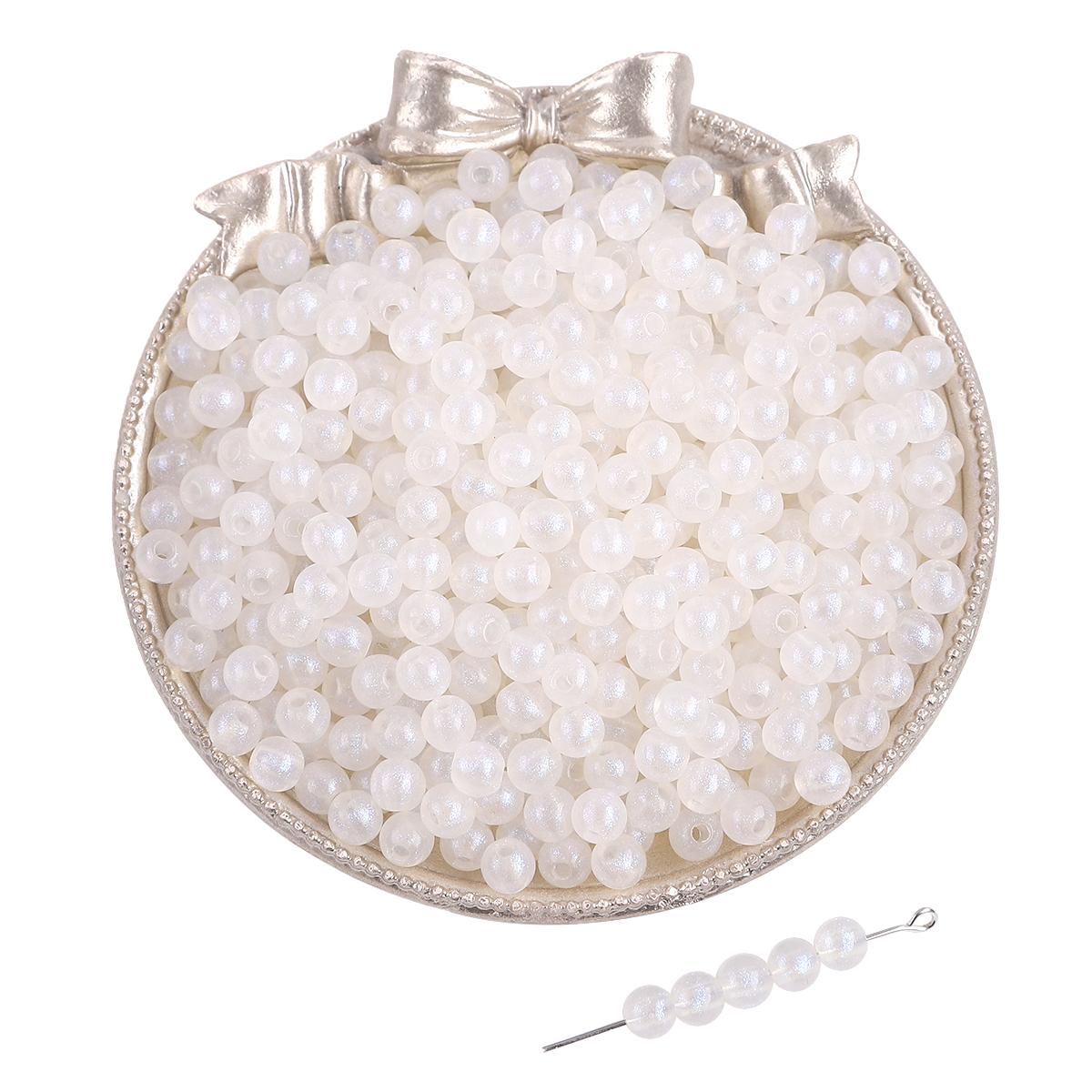 

115/190 шт. акриловые бусины-русалочки, очаровательные бусины для ожерелья, браслета, самостоятельного изготовления ювелирных изделий 6mm 190pcs слоновая кость