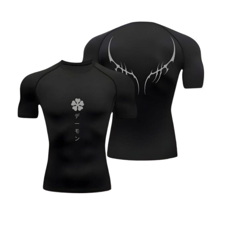 Kompresní košile Asta | Black Clover, Anime, Asta Gym, Motivace do Tělocvičny, Animegymwear, Animeshirt, Kompresor, Svalová Košile, Animeclothing