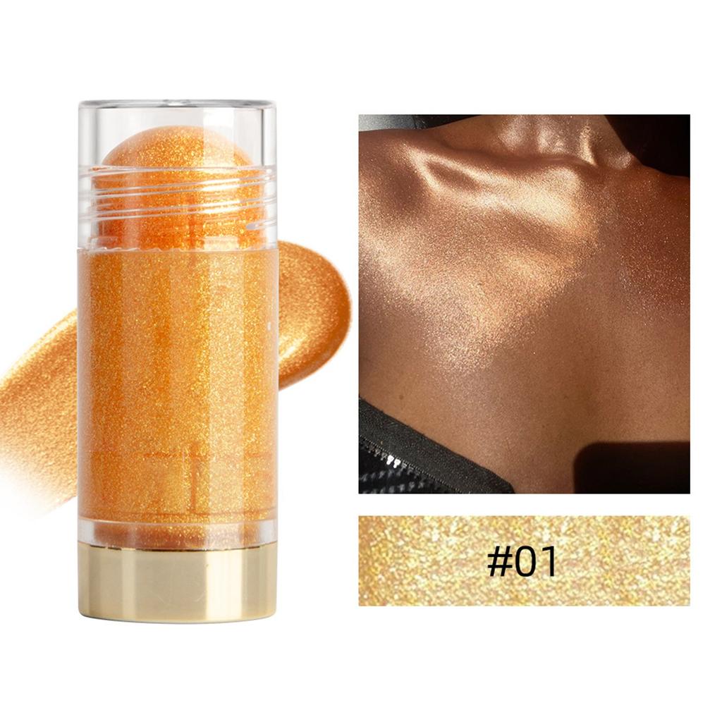 Jelly Highlighter Stick Illuminating Contouring Powder Glossy Finish Pearlescent Glitter Perfect Makeup For Holidays Parties Proms15g