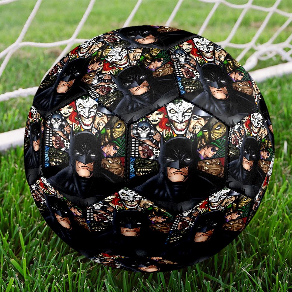 Superheroes Print Size 5 Soccer Ball, Standard Match Football for Sports Game and Team Practice, Ideal Gift for Soccer Fans